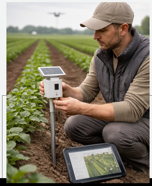 IoT мониторинг сельскохозяйственных полей и контроля в Моршанске